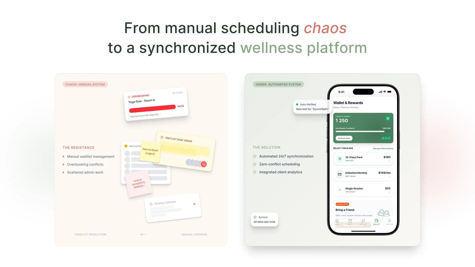 Yoga and Pilates Studio Software for the Elite Wellness Studio