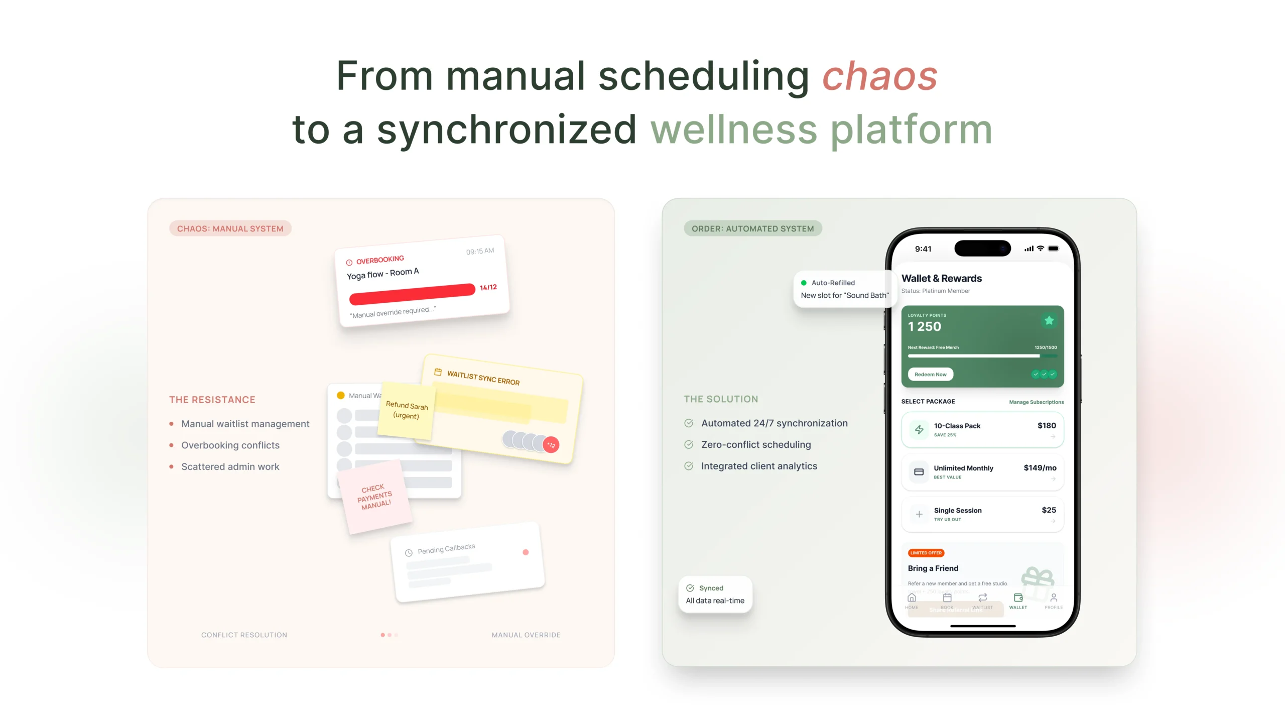 Yoga and Pilates Studio Software for the Elite Wellness Studio